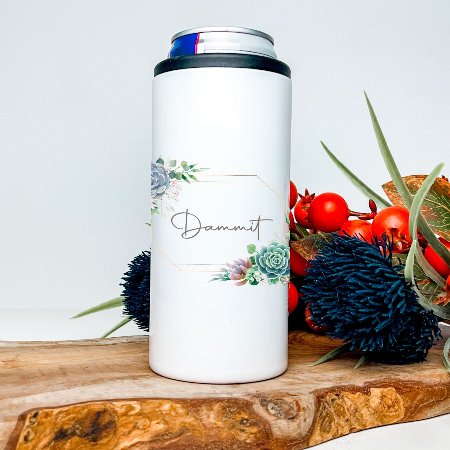 Dammit 12oz. Skinny Stainless Can Cooler