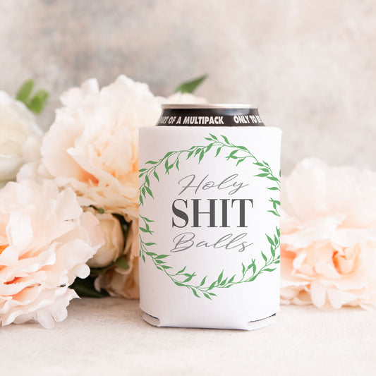 Holy Shit Balls 12oz. Regular Can Cooler