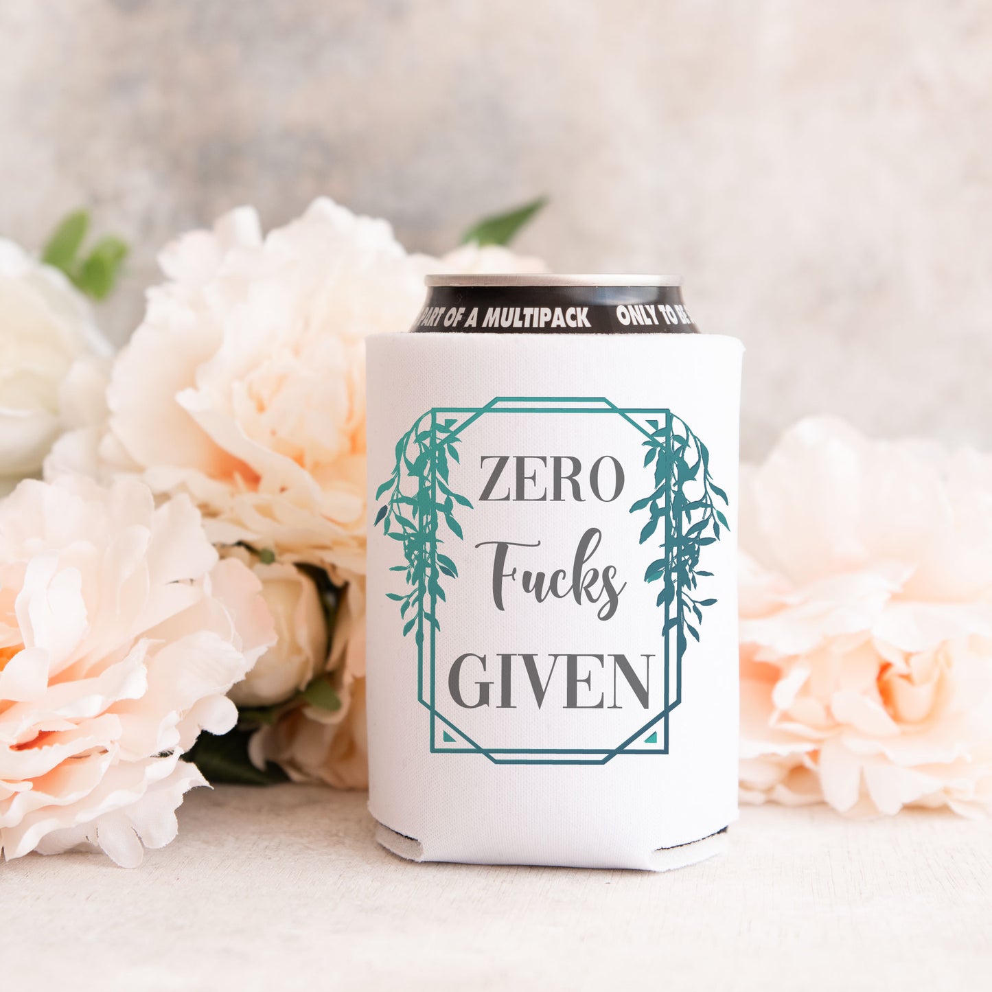 Zero Fucks Given 12oz. Regular Can Cooler